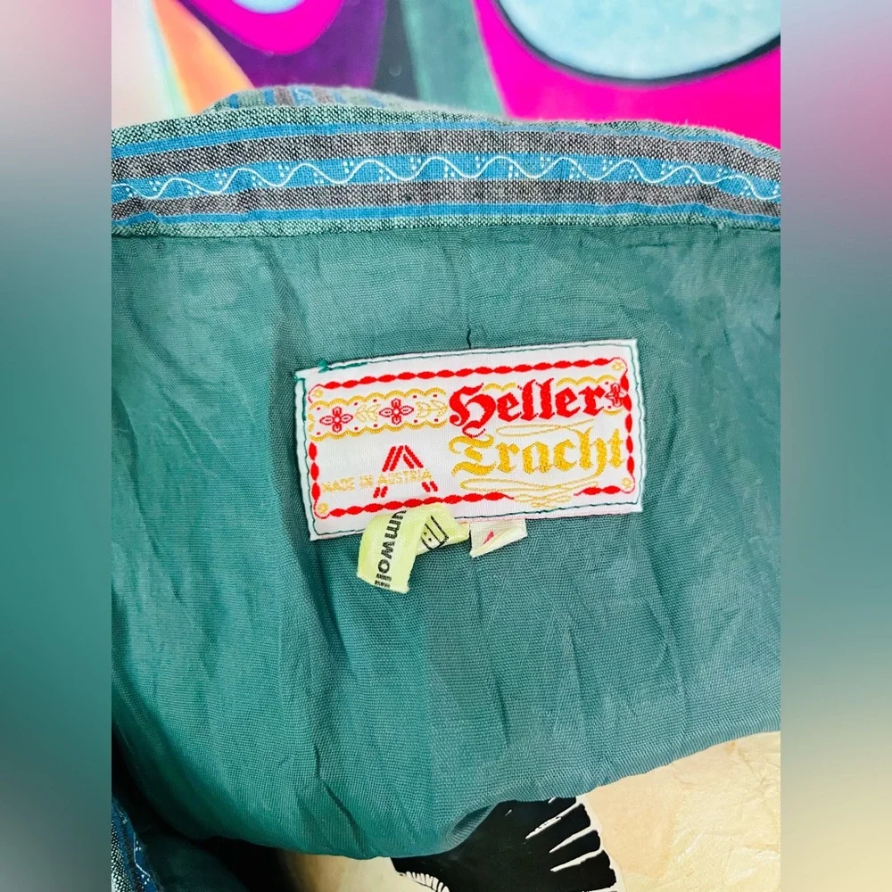 VTG 1980s Heller Tracht Drindl Skirt - Picture 4 of 6